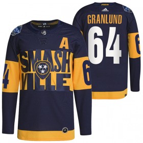 Nashville Predators Trikot Mikael Granlund 64 Adidas 2022 Stadium Series Authentic - Herren